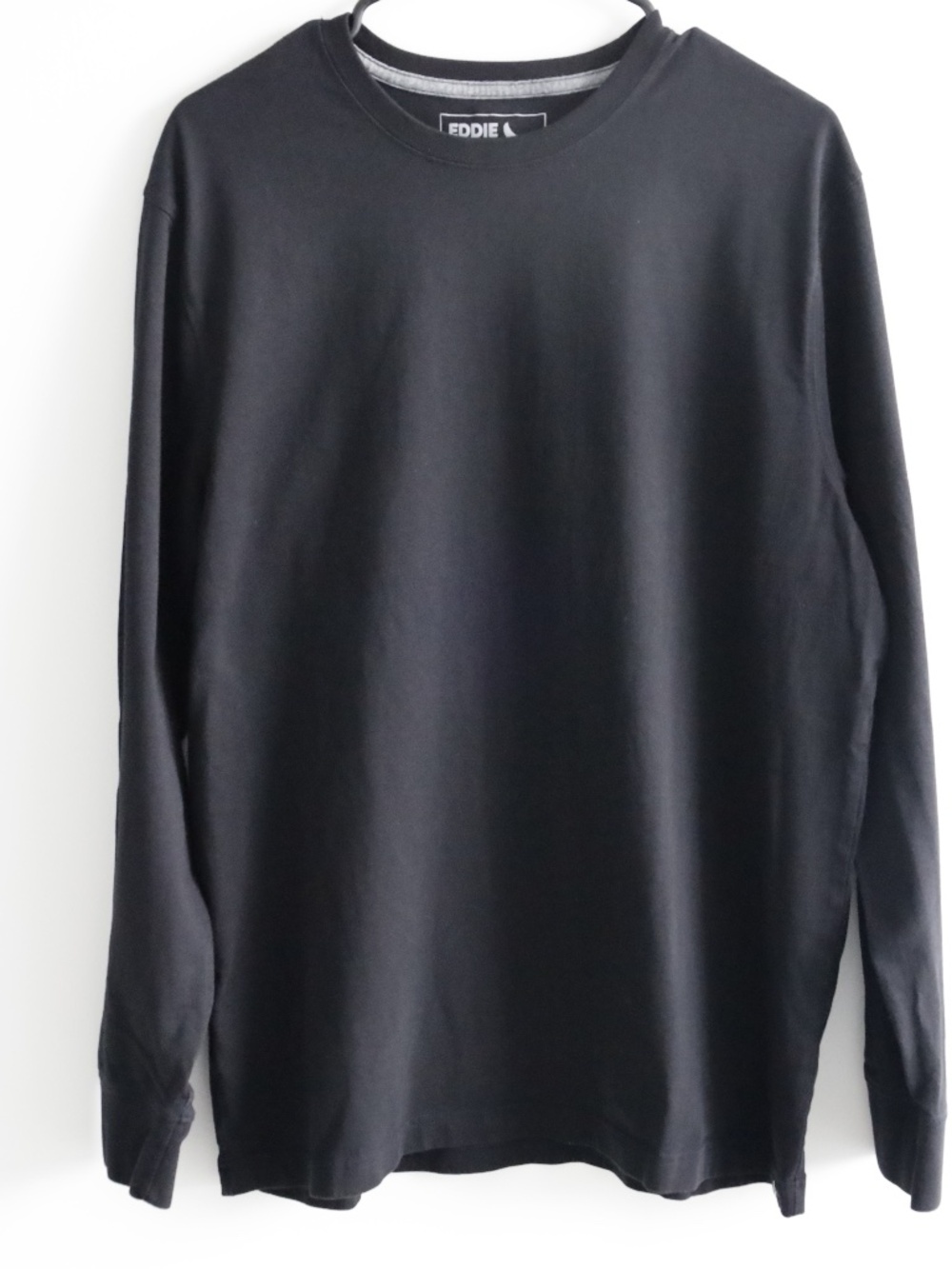 Eddie Bauer Black Long Sleeve Crewneck Top